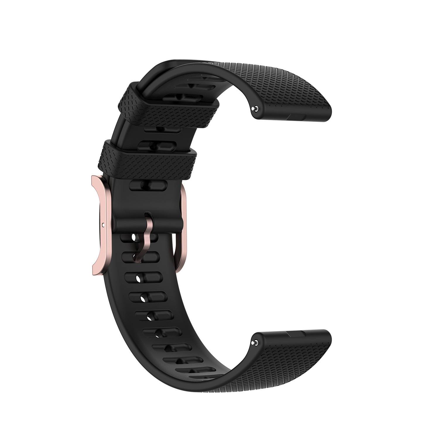 Silikon-Uhrenarmband für POLAR Pacer/Ignite/Vantage M2 Black 22 mm