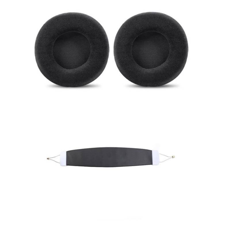 Ersatz-Ohrpolster und Kopfbügel für SteelSeries Siberia V1, V2, V3 Prism Black