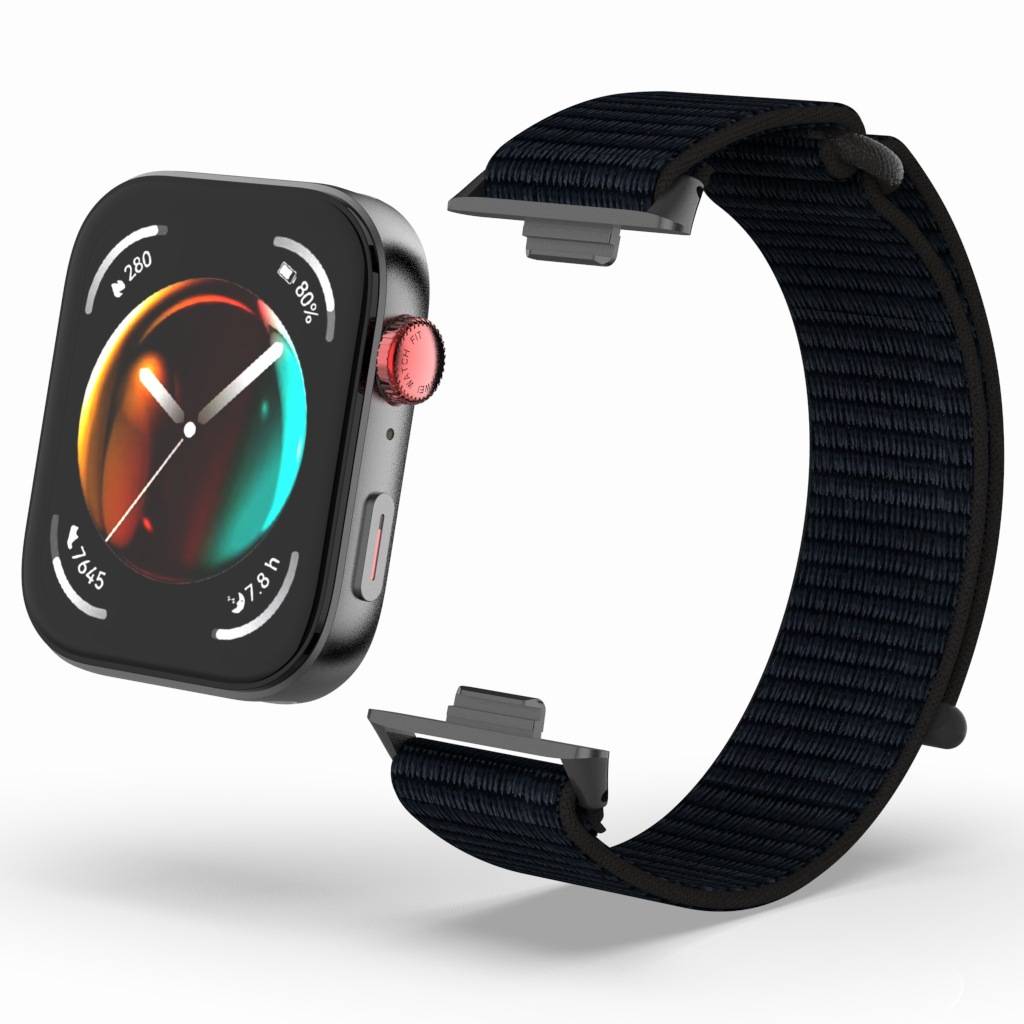 20mm Nylon-Uhrenarmband für Huawei Watch Fit 3 Black