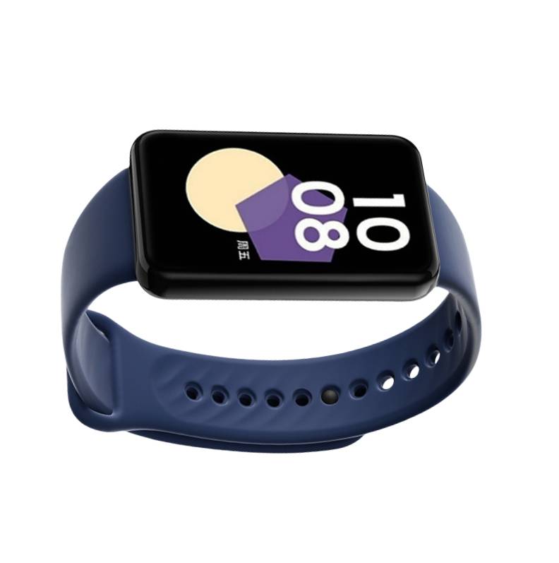 Einfarbiges Silikonarmband für Honor Band 9 Blue