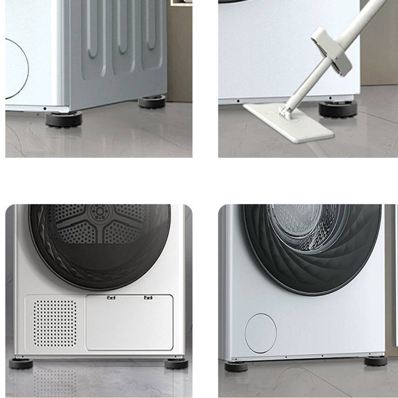 Anti-Vibrations-Waschmaschinenfußpolster - Rutschfest & Stoßdämpfend (4er-Pack) Gray