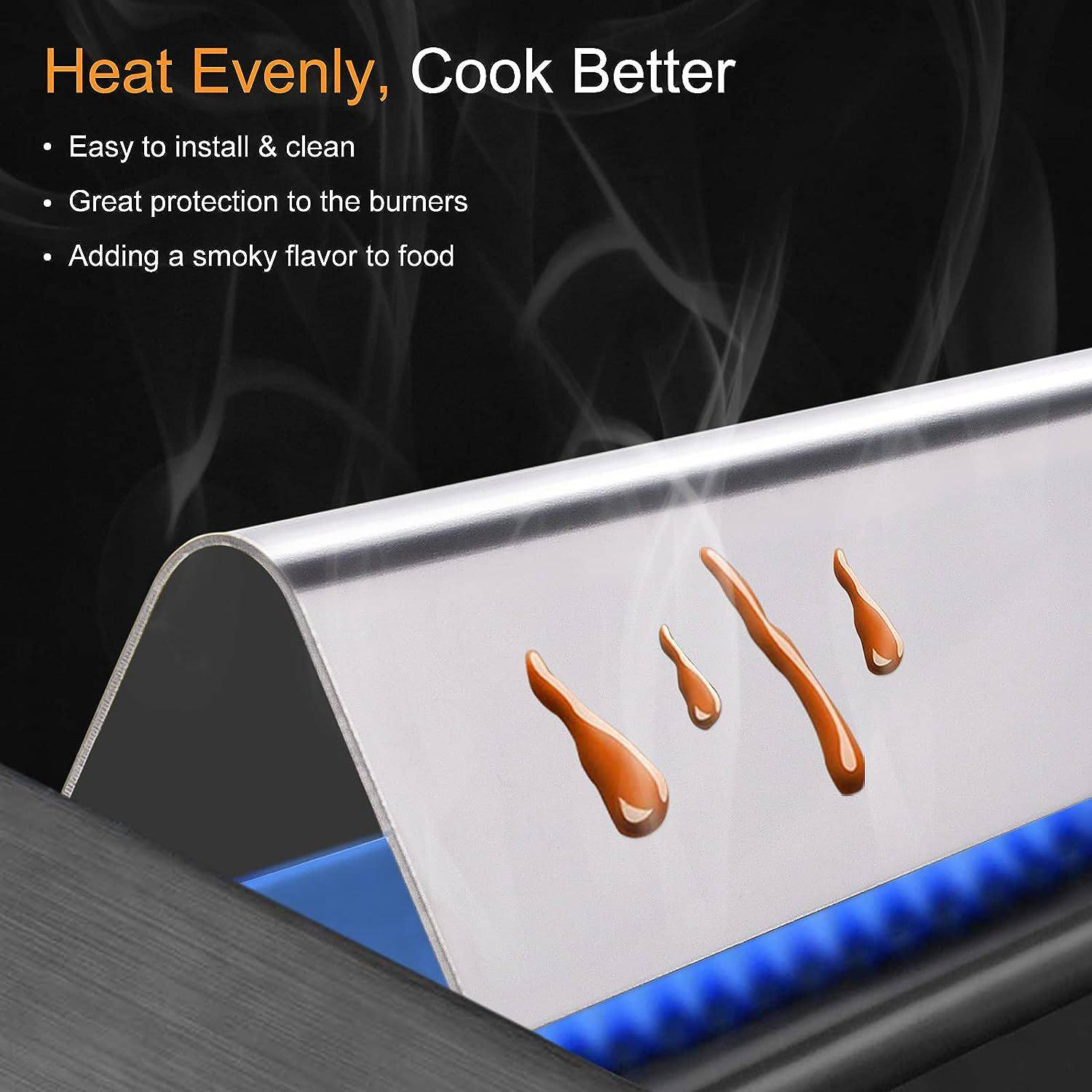 3er-Pack Grill-Heizplatten für die Weber Spirit 200-Serie - Silber