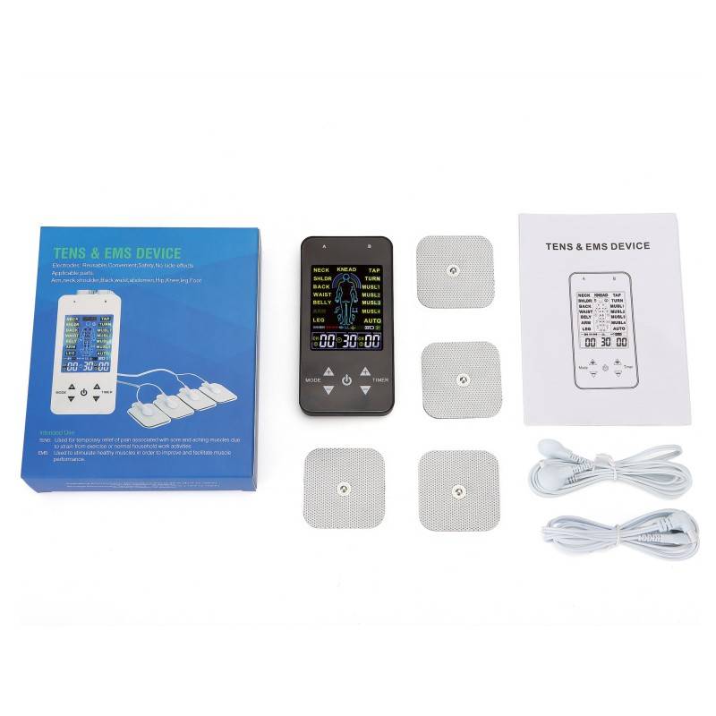 TENS-Gerät / Muskelstimulator mit 15 Massagemodi Black