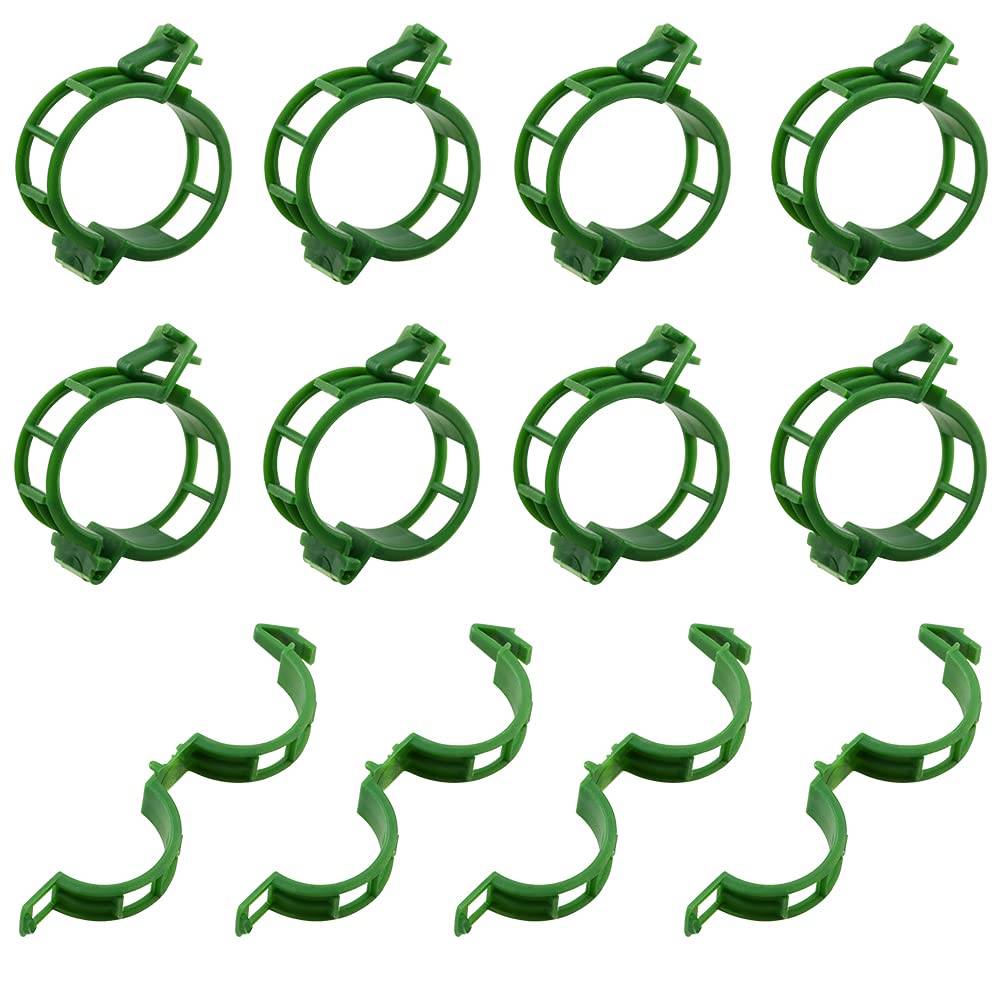 100Stk Pflanzenclips, Pflanzenklammern Tomatenclips Green