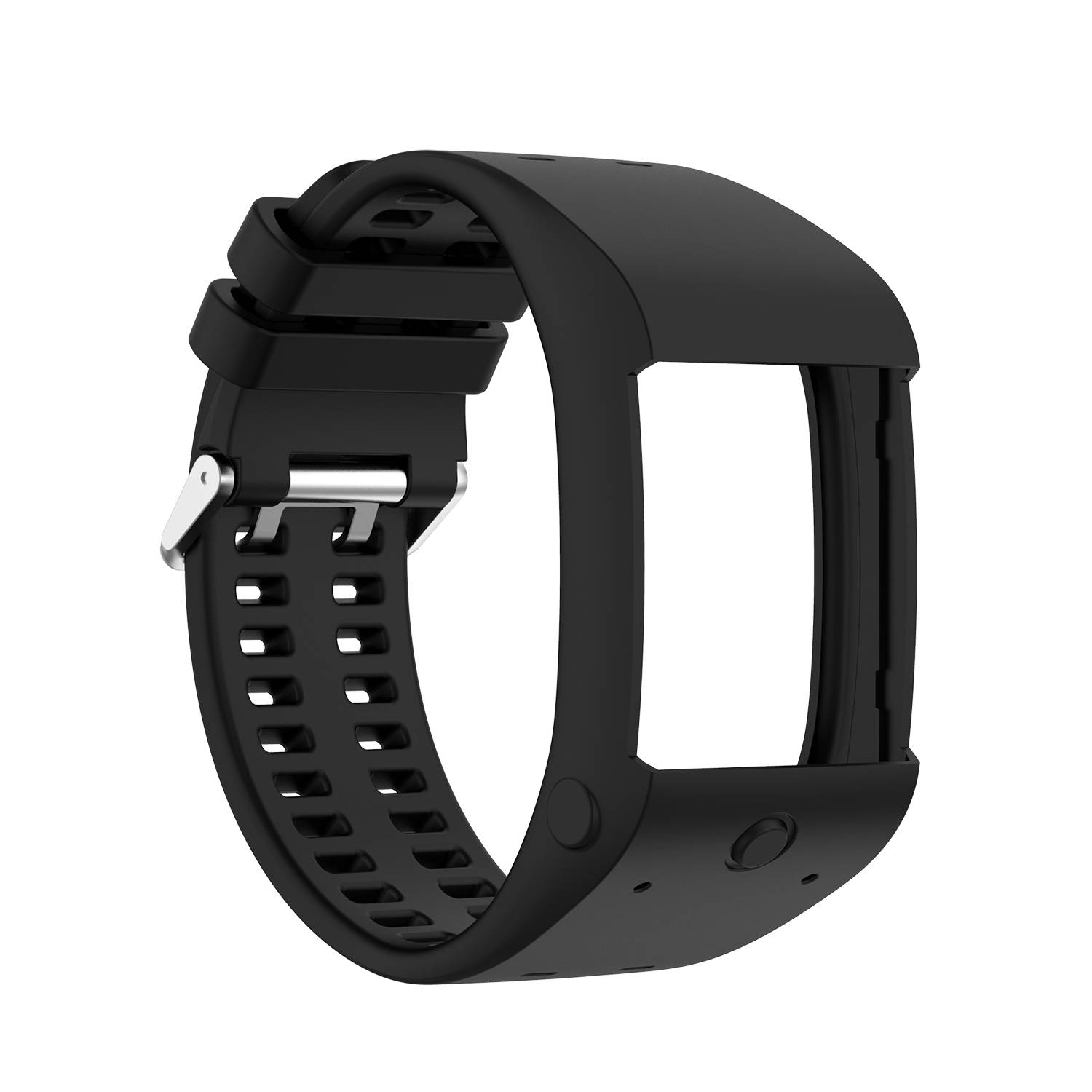 Armband für Polar M600 Schwarz Silikon Laufuhren Sport Band für Männer Frauen
