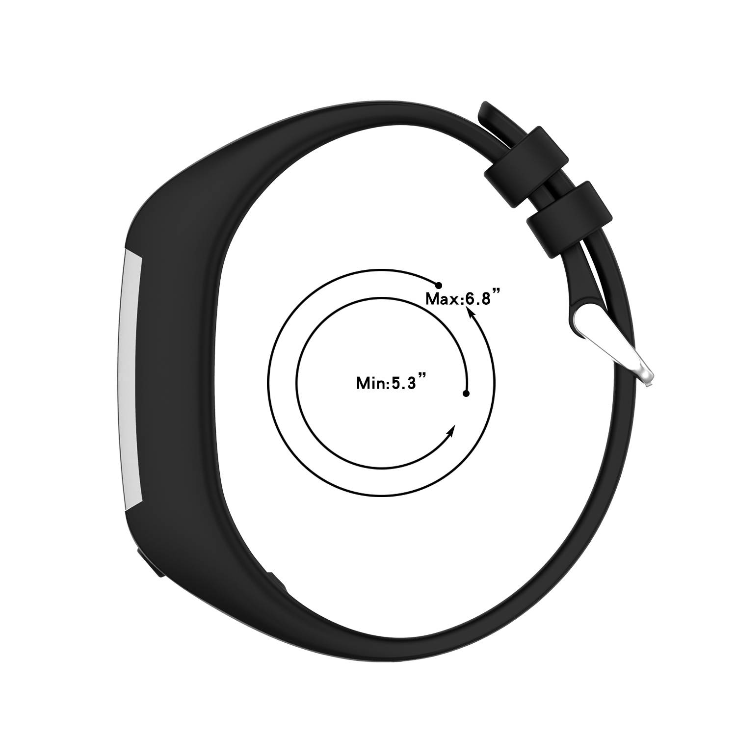 Armband für Polar M600 Schwarz Silikon Laufuhren Sport Band für Männer Frauen