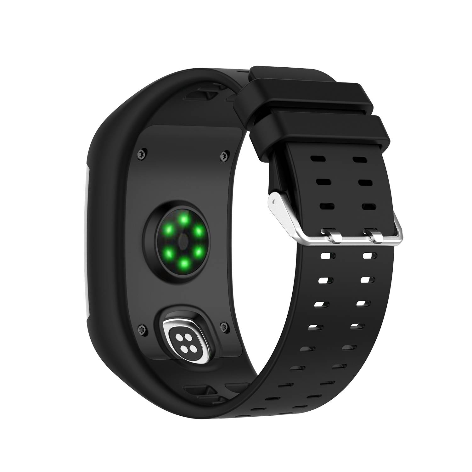 Armband für Polar M600 Schwarz Silikon Laufuhren Sport Band für Männer Frauen