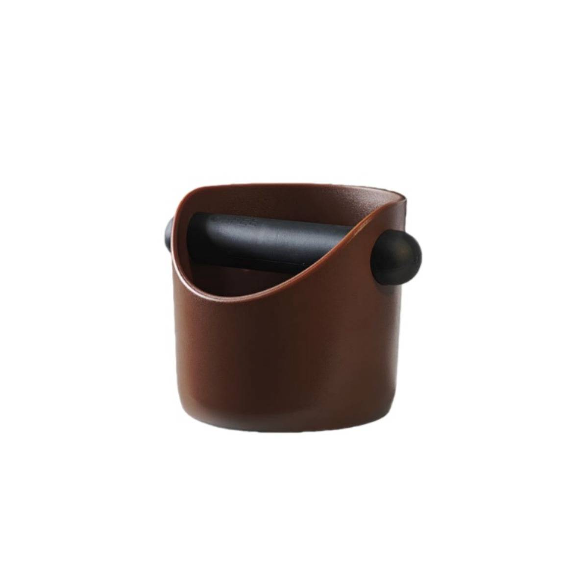 550ml Kaffeesatzbehälter mit Gummistange - ABS Espresso Kaffeesatzbehälter Brown