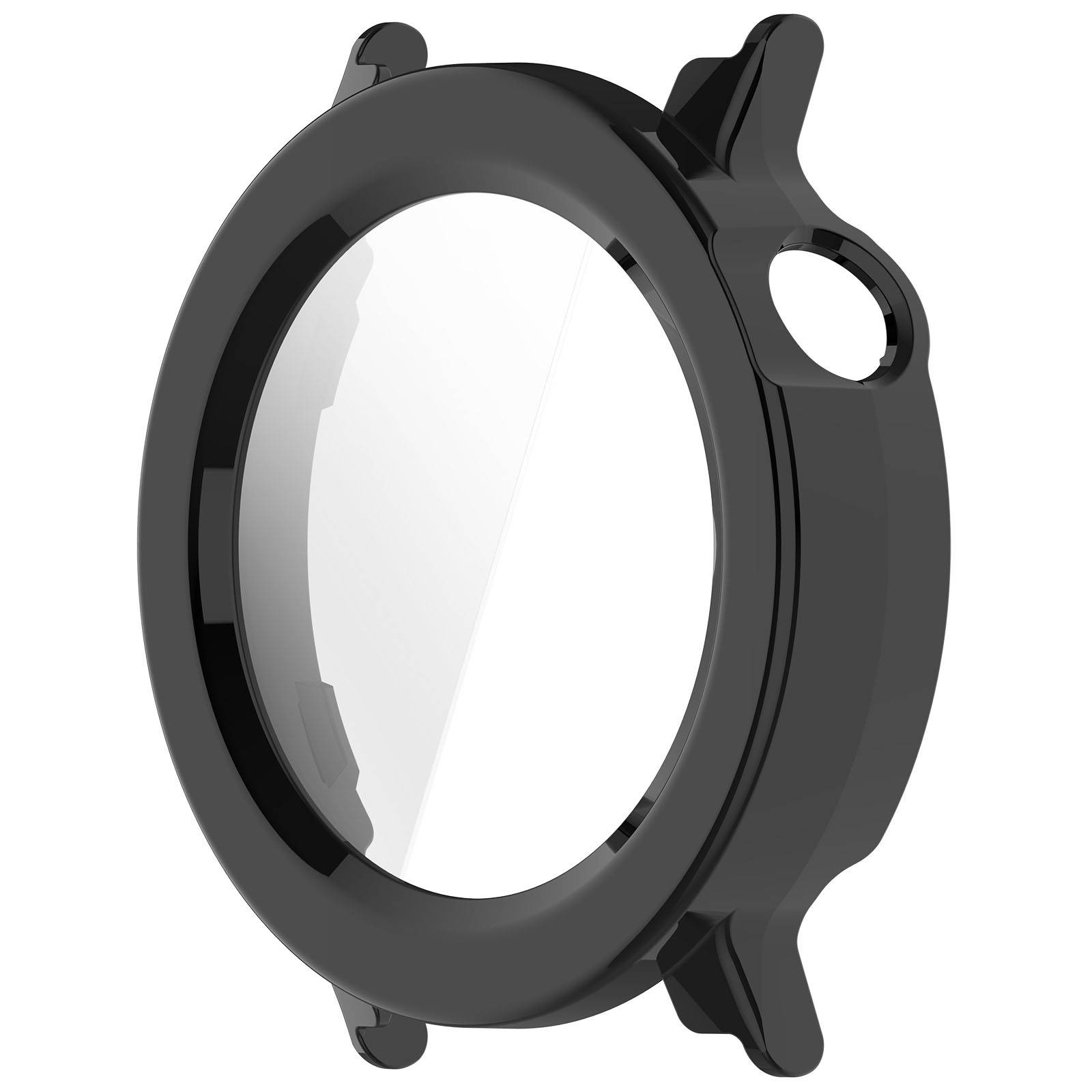 Schutzhülle mit gehärtetem Glas Displayschutzfolie kompatibel mit CMF Watch3 Pro - Schwarz