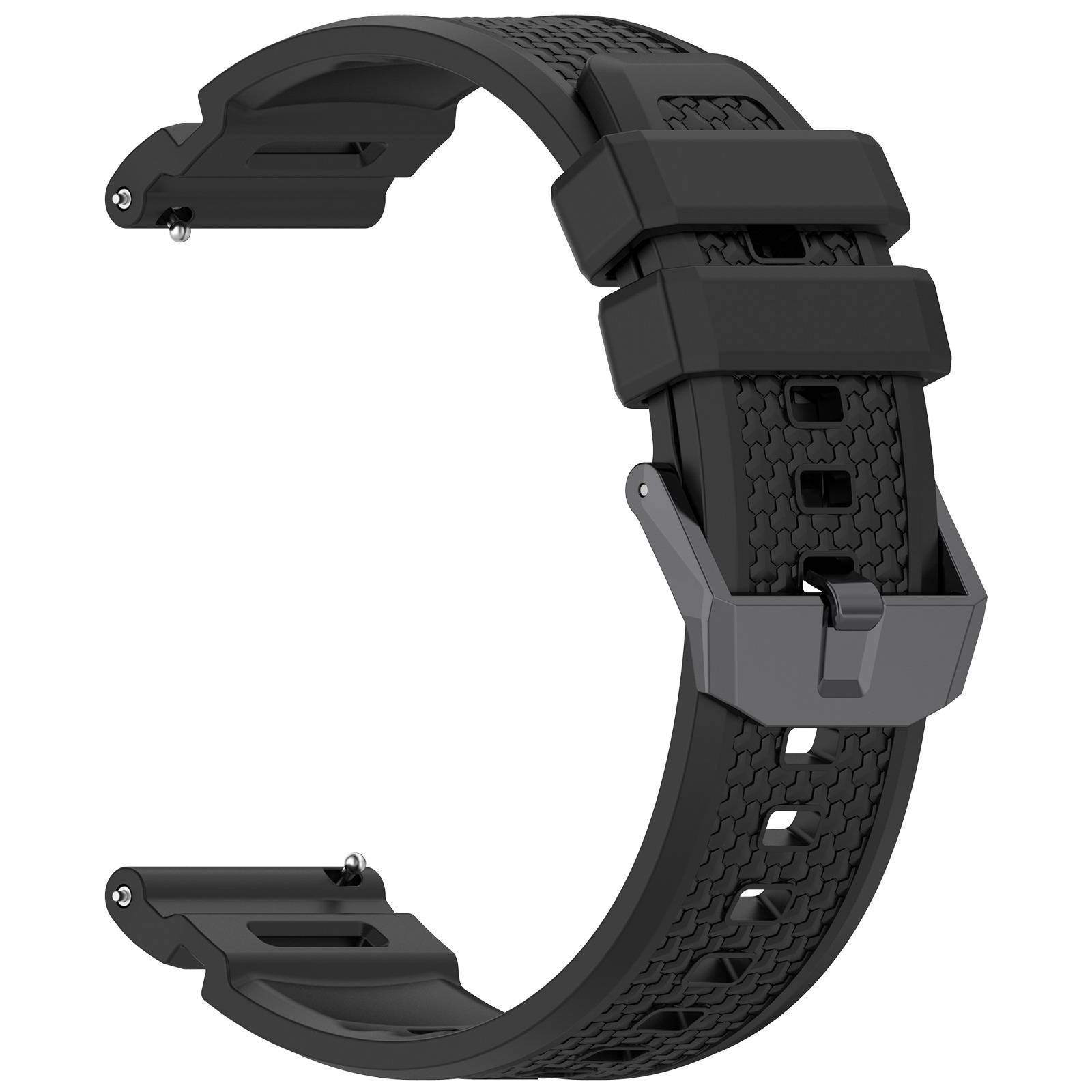 Silikonarmband kompatibel mit Garmin Venu X1 – Sportlich, atmungsaktiv und komfortabel Black