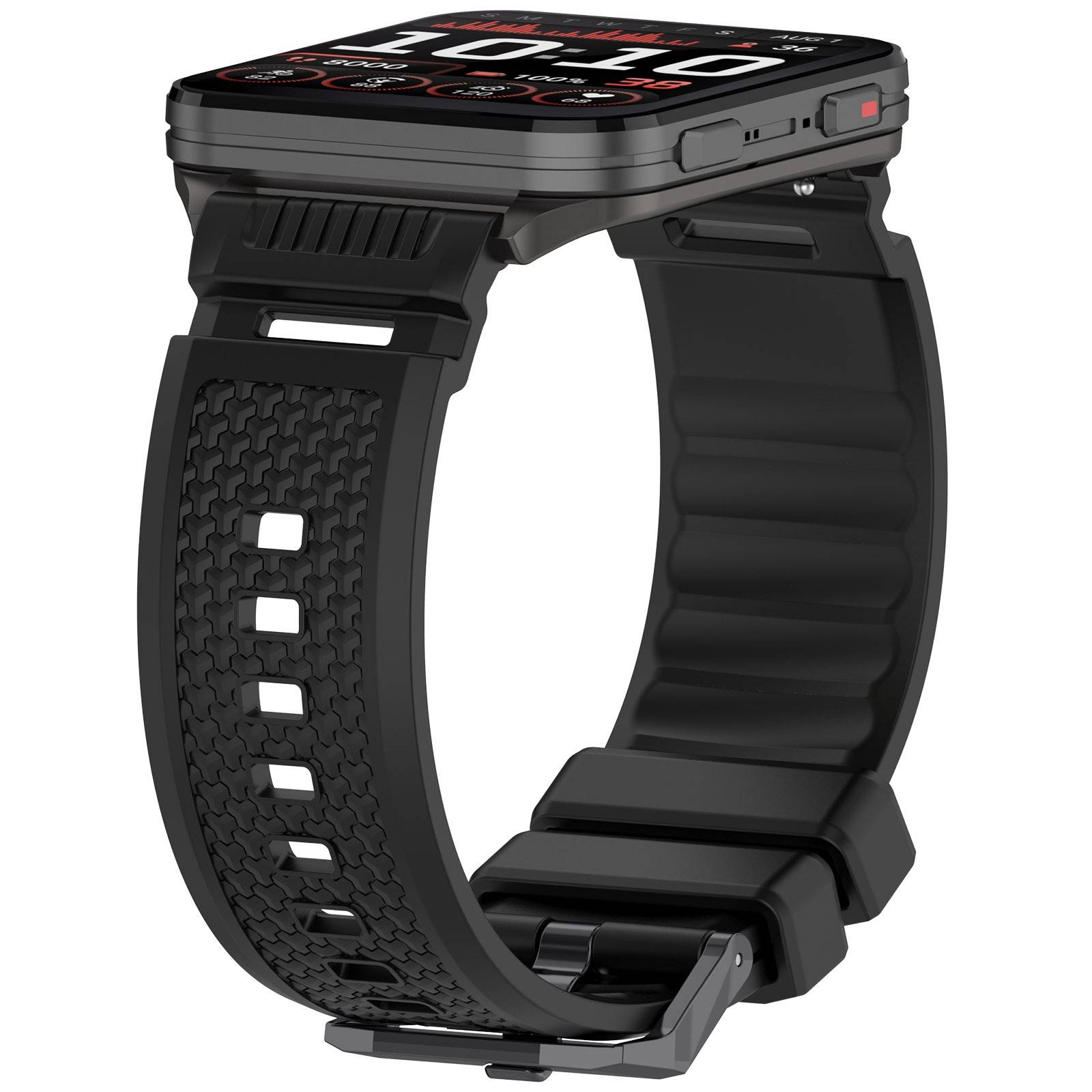 Silikonarmband kompatibel mit Garmin Venu X1 – Sportlich, atmungsaktiv und komfortabel Black