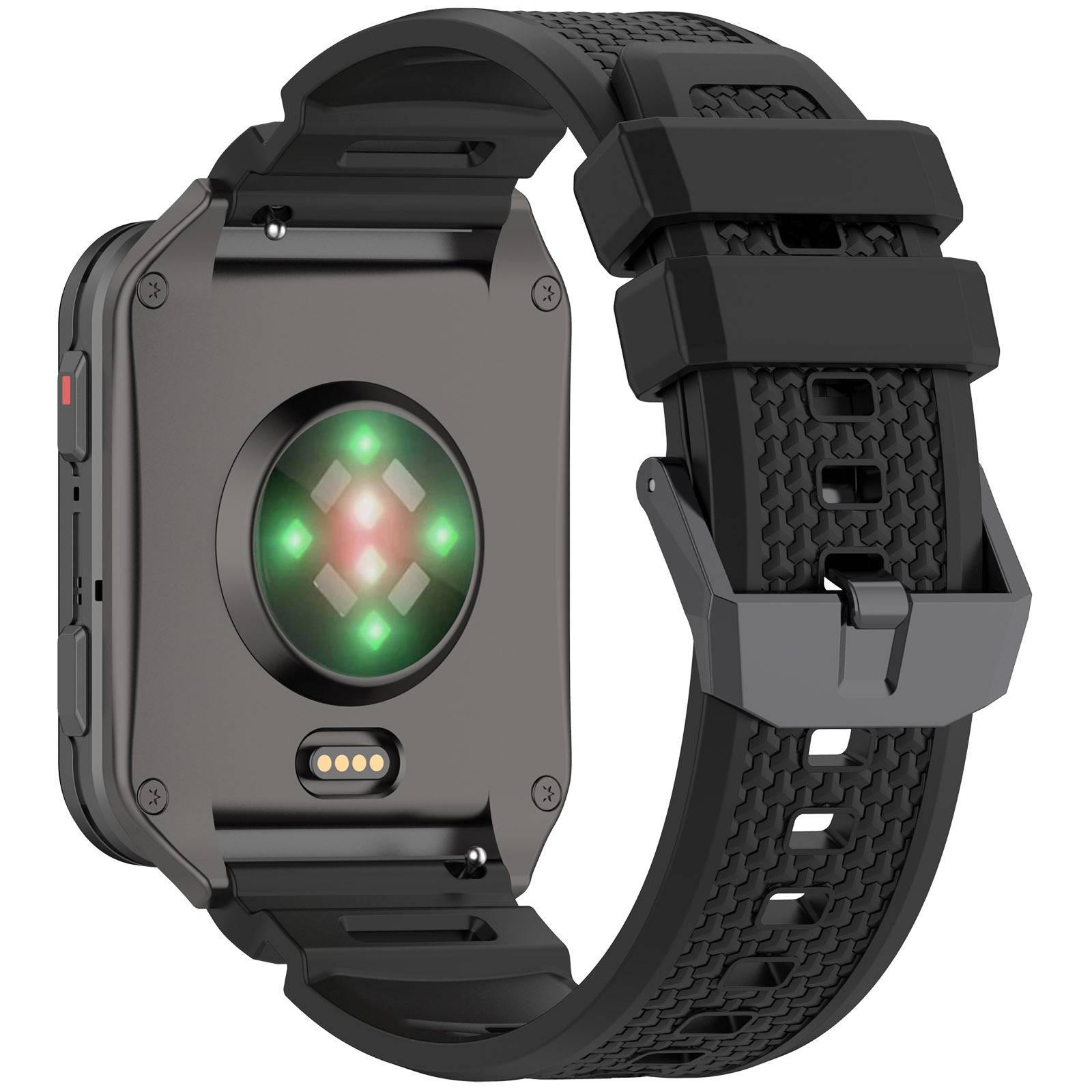 Silikonarmband kompatibel mit Garmin Venu X1 – Sportlich, atmungsaktiv und komfortabel Black