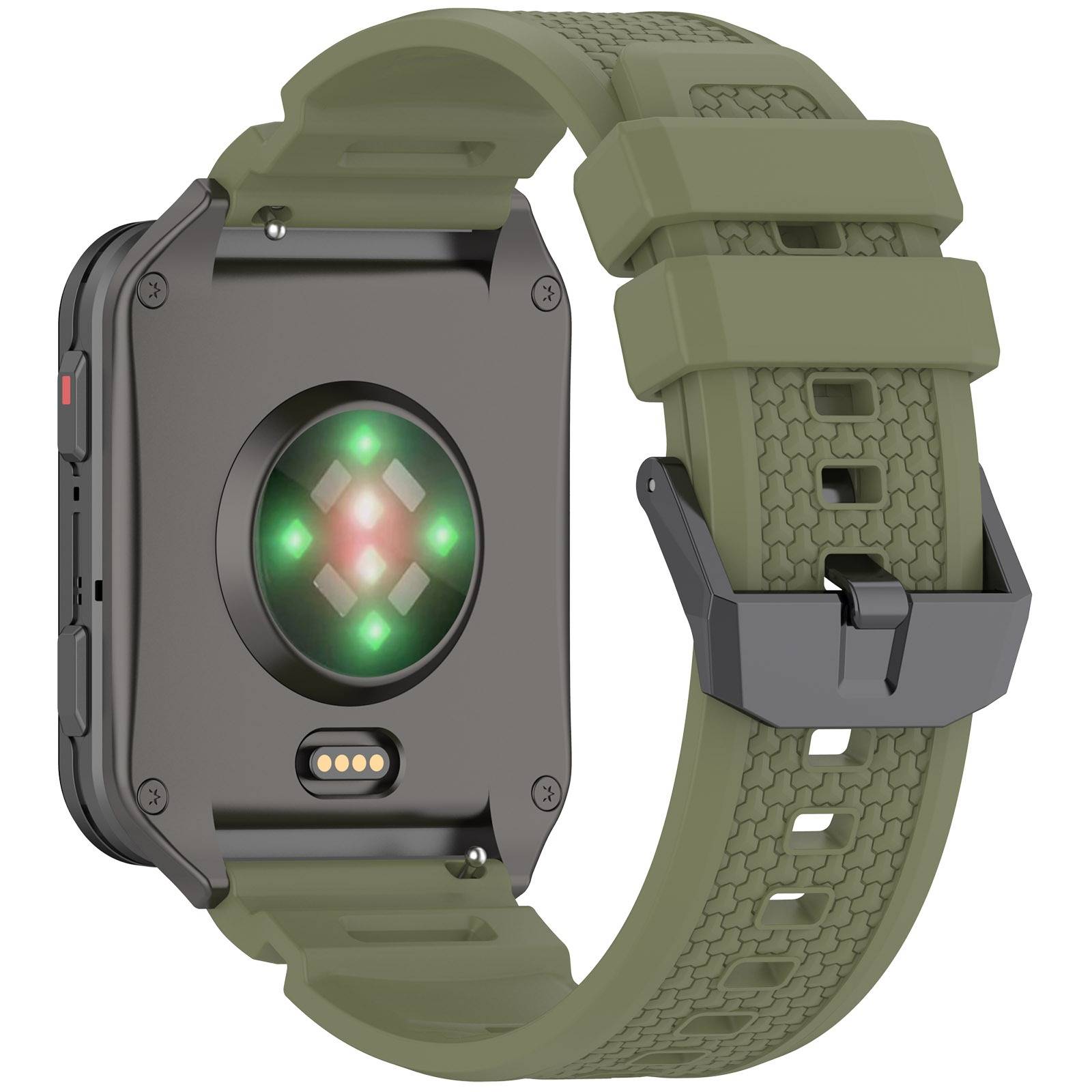 Silikonarmband kompatibel mit Garmin Venu X1 – Sportlich, atmungsaktiv und komfortabel Green