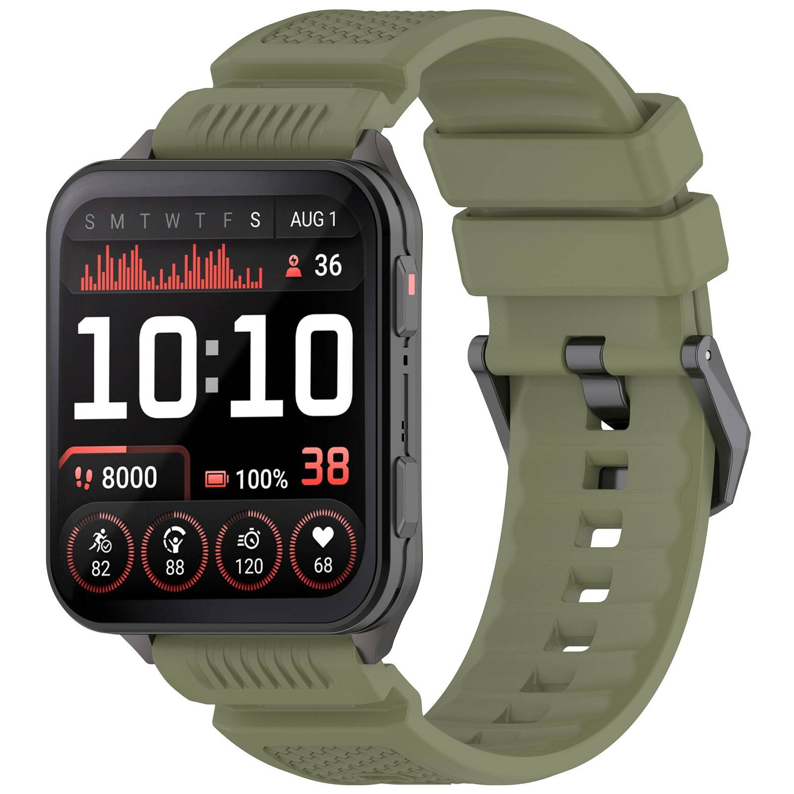 Silikonarmband kompatibel mit Garmin Venu X1 – Sportlich, atmungsaktiv und komfortabel Green