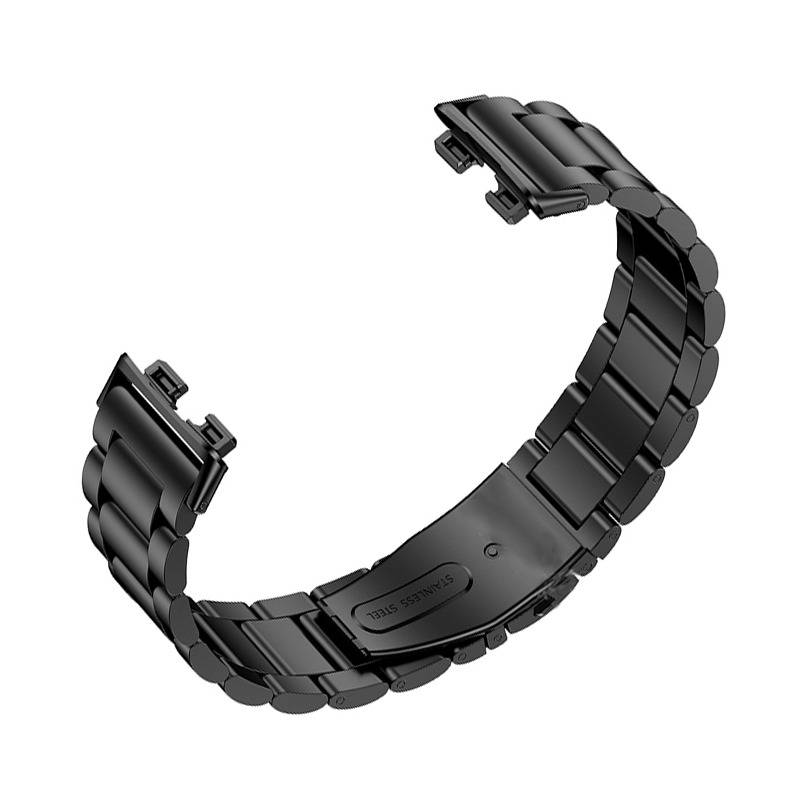 Metallarmband für Kompatibel mit Huawei Band 10 – Stilvolles Edelstahlarmband Black
