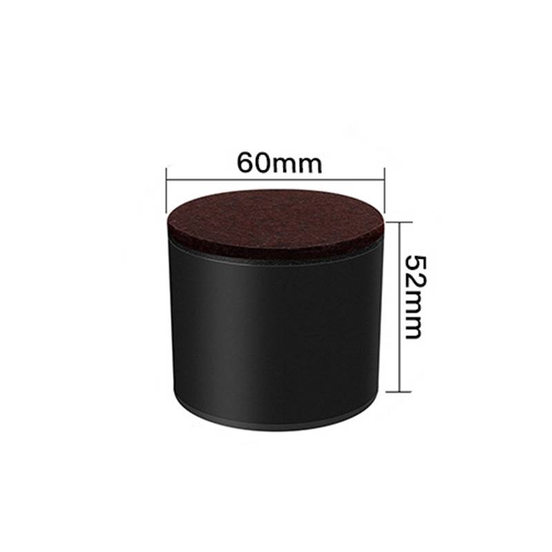 Möbelerhöher aus Kohlenstoffstahl – 60x50mm Runde, selbstklebende Erhöhungspads C