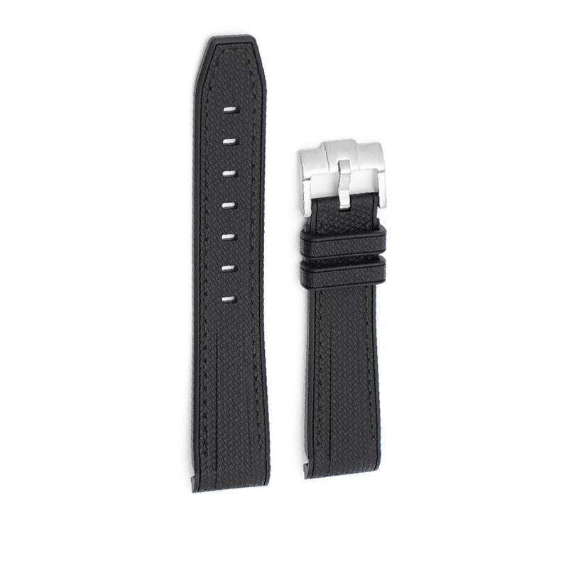 20mm Gummi-Uhrenarmband für Omega x Swatch Black