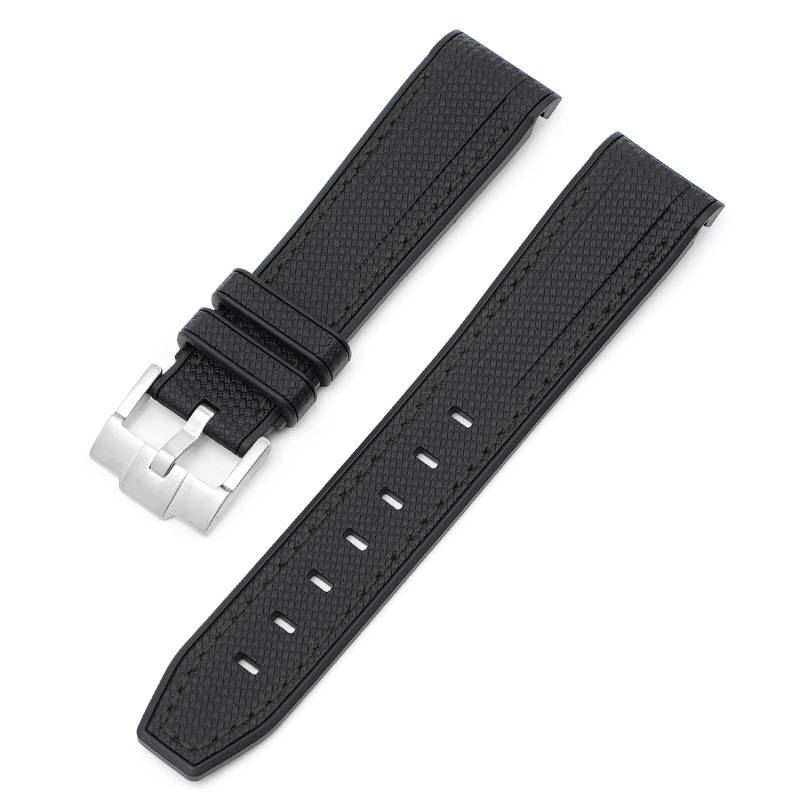 20mm Gummi-Uhrenarmband für Omega x Swatch Black