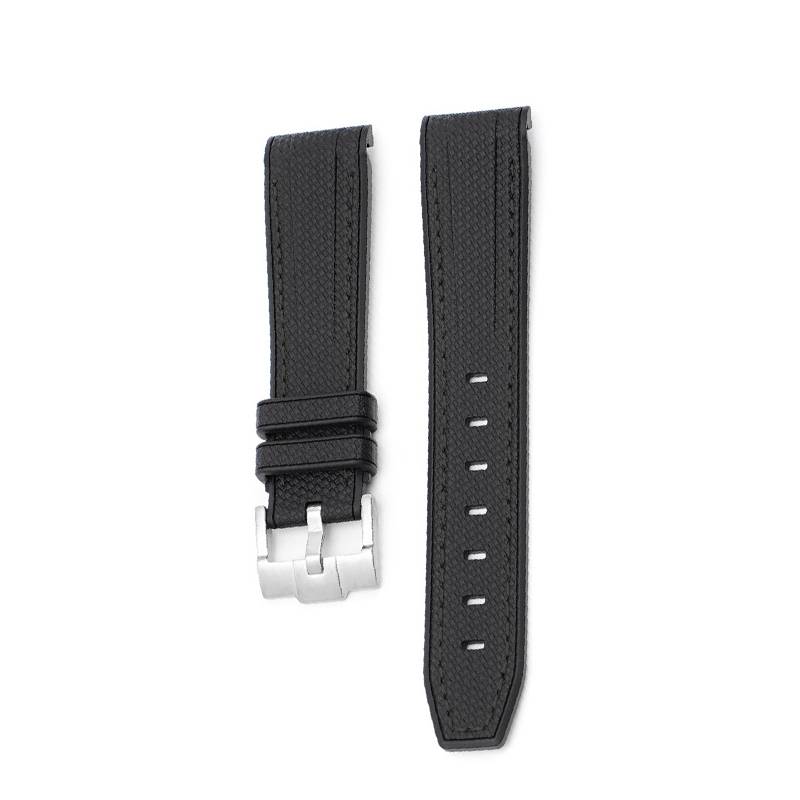 20mm Gummi-Uhrenarmband für Omega x Swatch Black