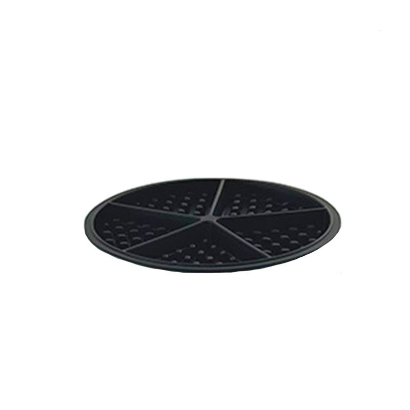 Runde schwarze Silikon-Waffelform - Perfektes Backwerkzeug