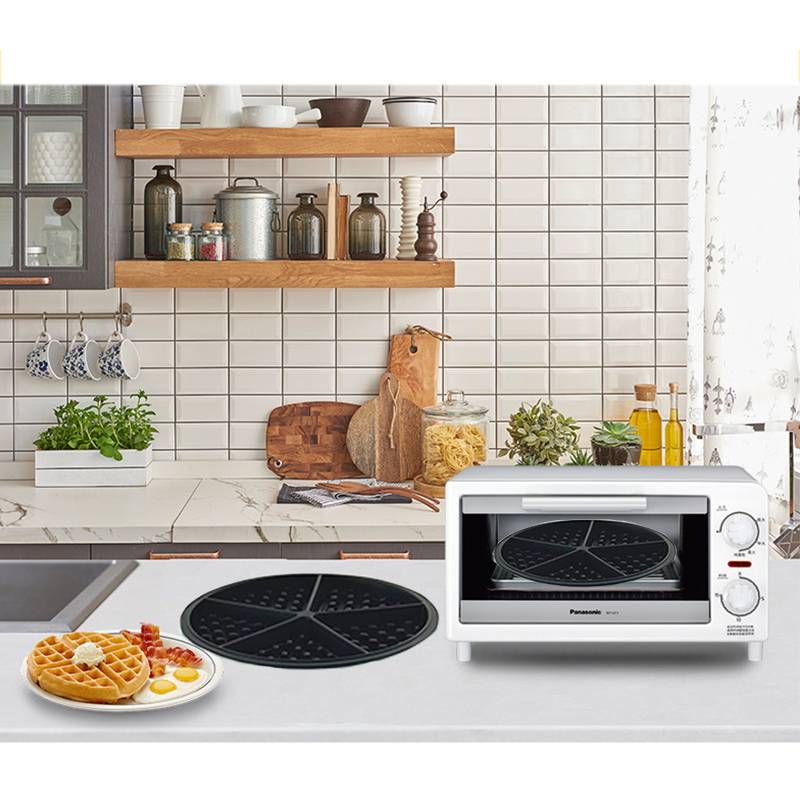 Runde schwarze Silikon-Waffelform - Perfektes Backwerkzeug
