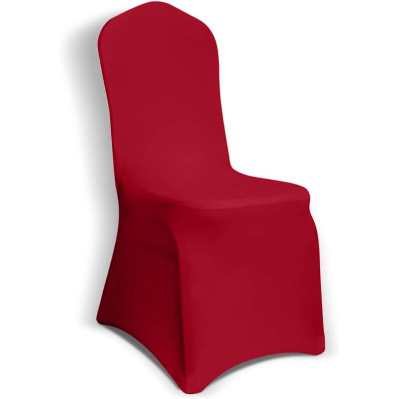 Stretch-Stuhlhussen für Esszimmerstühle, 6er-Set DarkRed