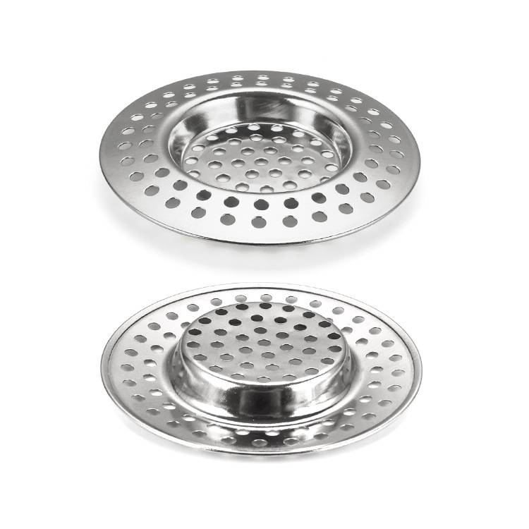 Edelstahl Bodenablaufsieb, Spülbeckensieb Haarsieb (4er Pack) Modell 4
