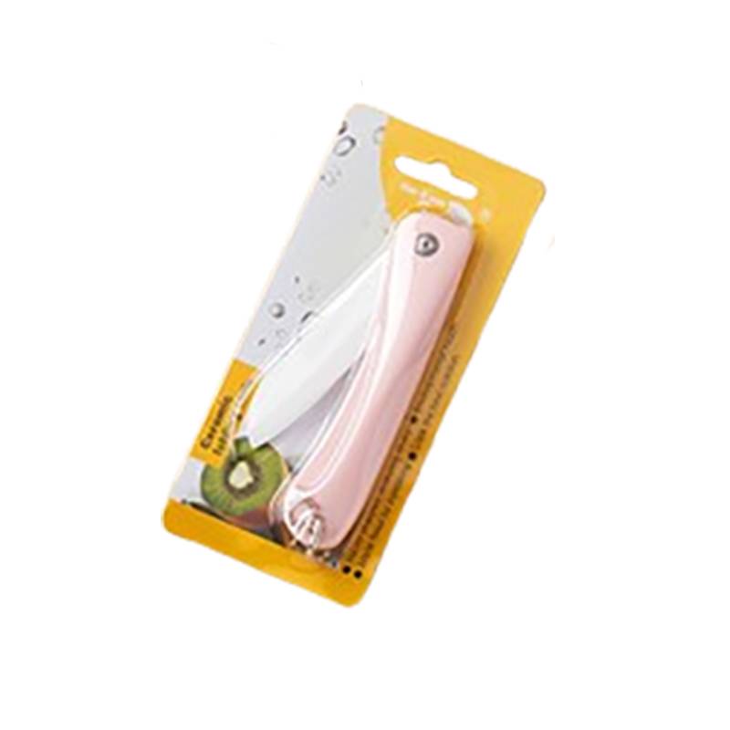 Taschenmesser mit Schlüsselanhänger, Keramikklinge, Nordisches Grün Pink