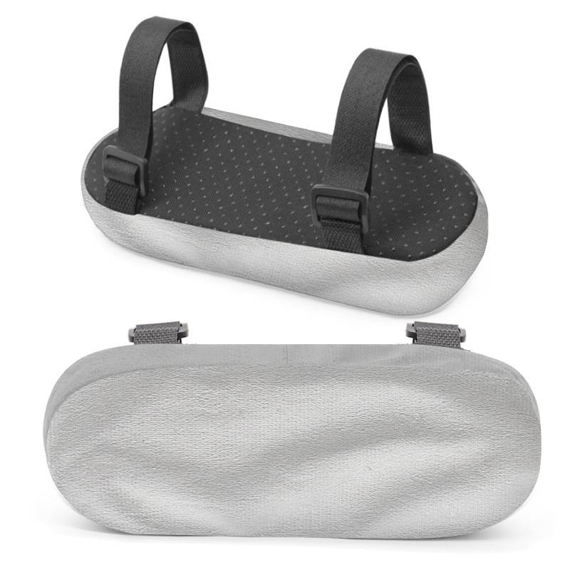 Ergonomische Armlehnenauflage für Stuhl, Memory-Schaum-Ellenbogenstütze Grey