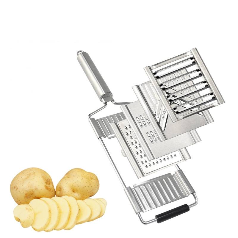 3-teiliges Reibeset aus Edelstahl - Silber