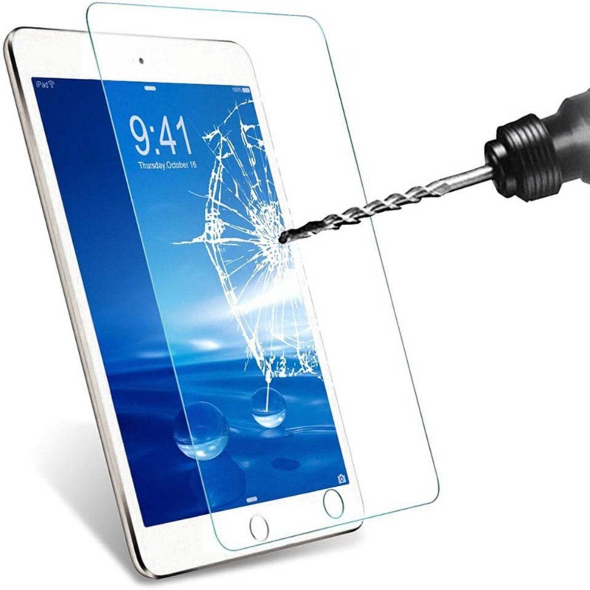 Kristallklarer Displayschutz aus gehärtetem Glas für iPad (2er-Pack) iPad 7/8/9 10,2 Zoll