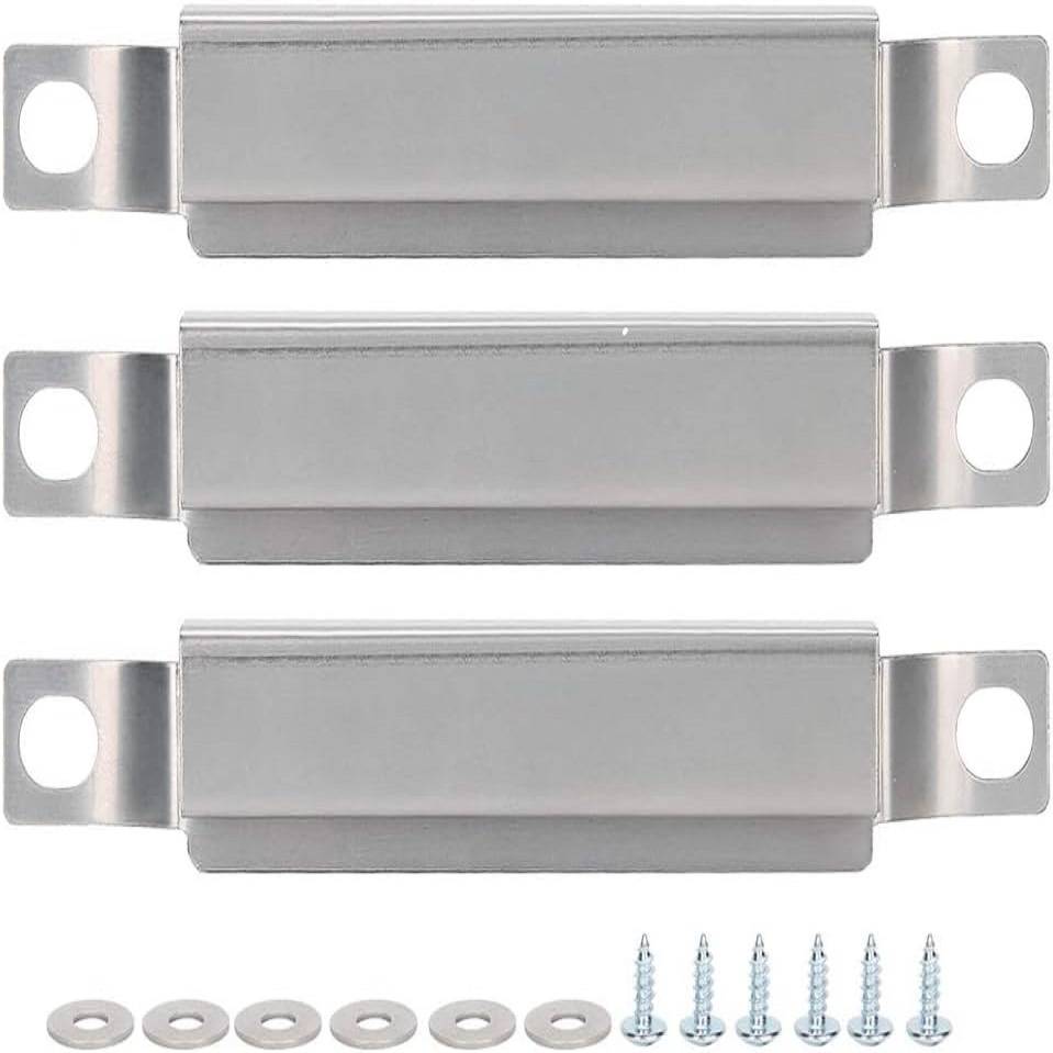 3er-Pack Crossover-Rohr für Gasgrill - Silber