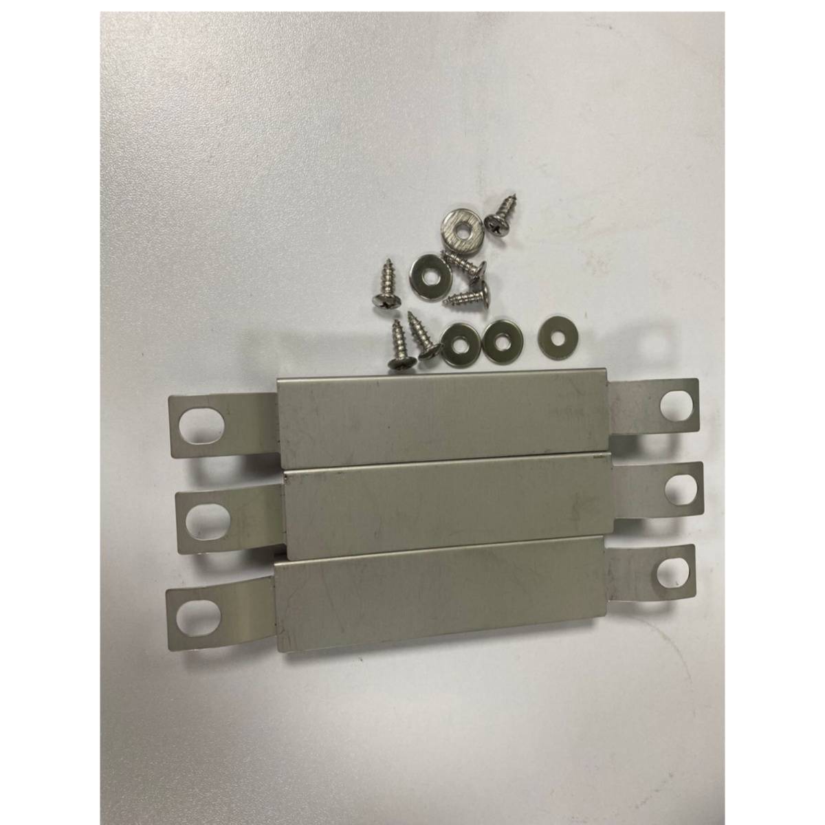 3er-Pack Crossover-Rohr für Gasgrill - Silber