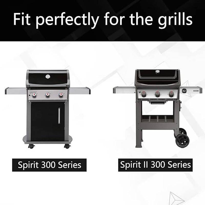 3-teilige Grill-Hitzeschild-Ersatz für Weber Spirit 300 Serie - Silber