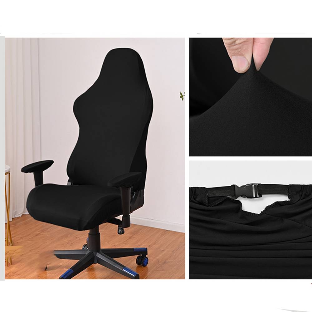Dehnbarer Schonbezug für Gaming-Stuhl – Universalgröße Black