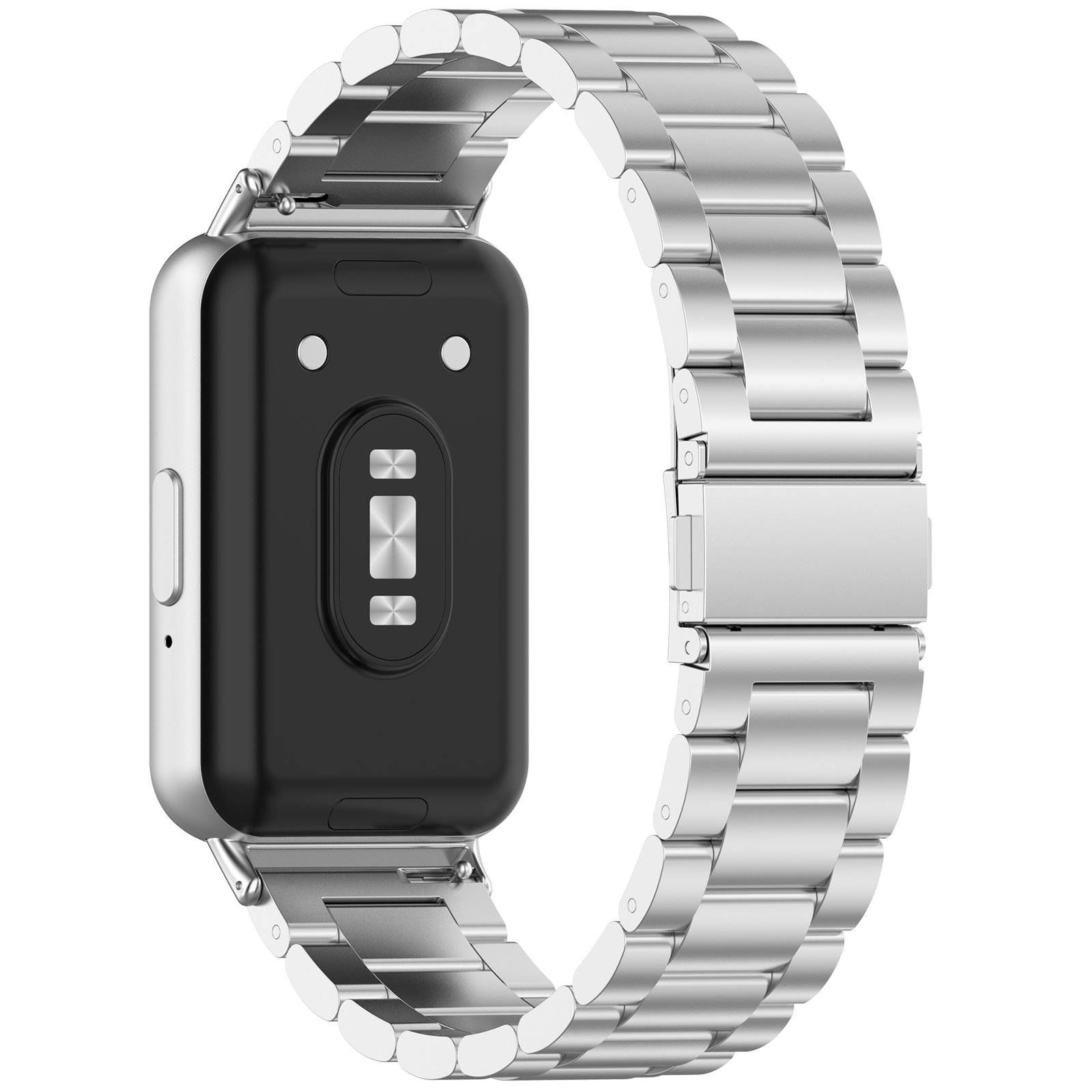 Edelstahl-Uhrenarmband für Samsung Galaxy Fit 3 Silver