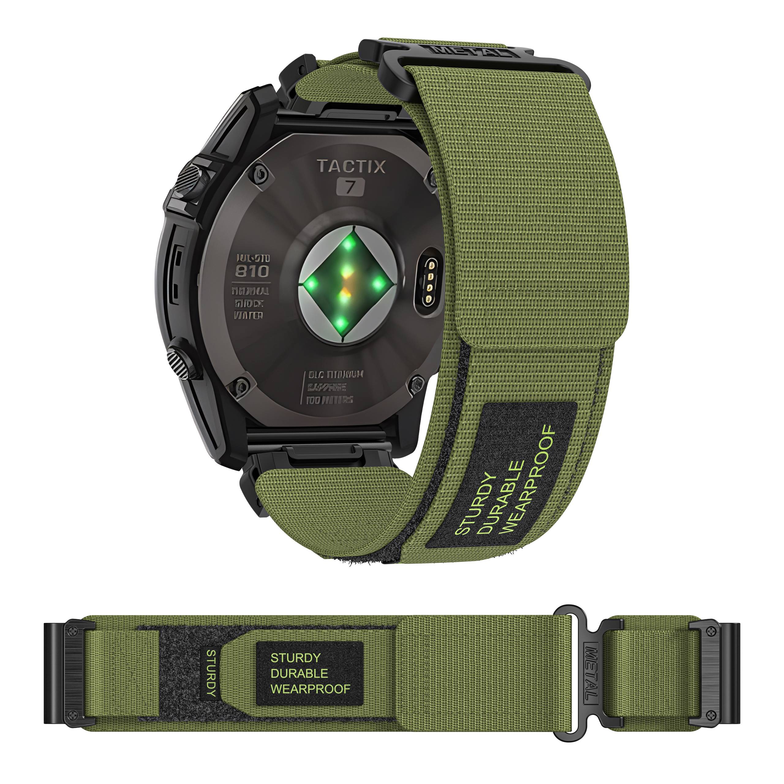 Nylon-Uhrenarmband für Garmin Watch Tree 22 mm