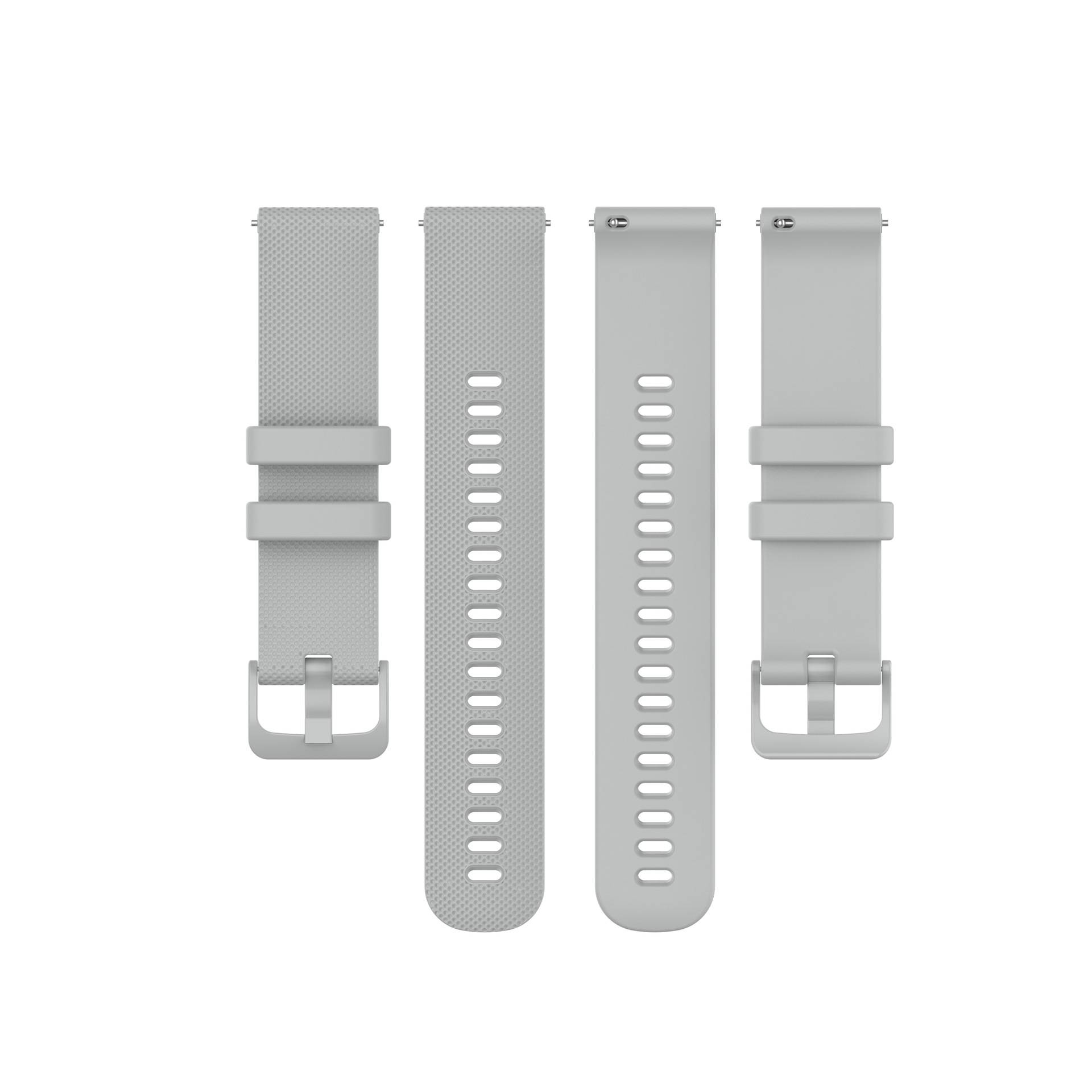 Uhrenarmband aus Silikon Grey 20 mm