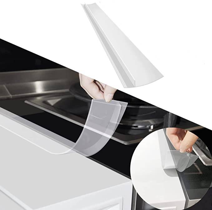 Transparente Herdleiste - Für Sauberkeit zwischen Herd und Küchenarbeitsplatte, 61,5 cm 1-pack