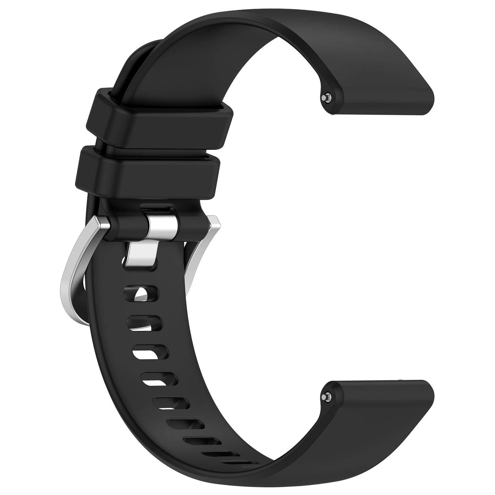 18 mm Silikonarmband, Huawei Watch GT 4 41 mm, Garmin Venu 3S, LG Watch Black