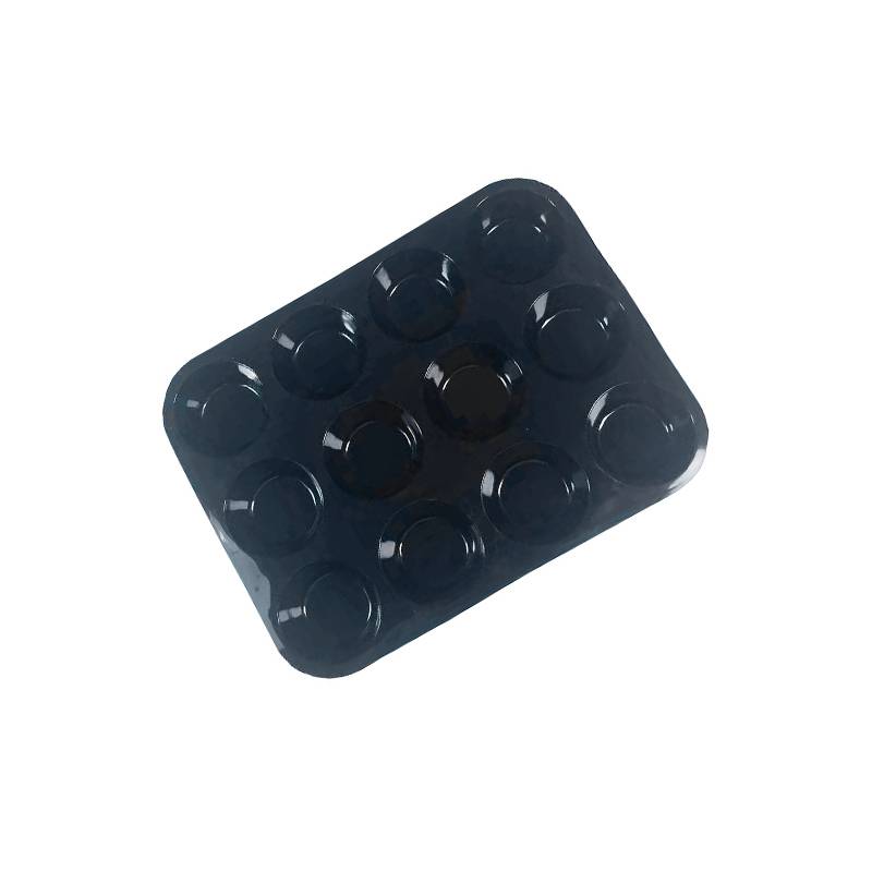 Silikon-Kuchenform – Muffinform für 12 Tassen Black