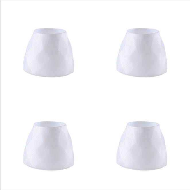 Möbelfüße aus Silikon, 4er-Pack White