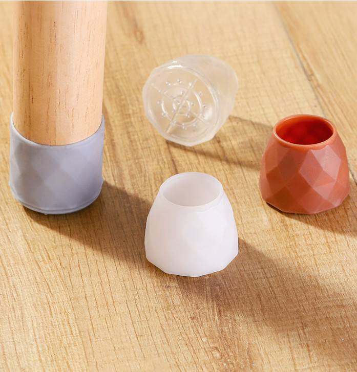 Möbelfüße aus Silikon, 4er-Pack White