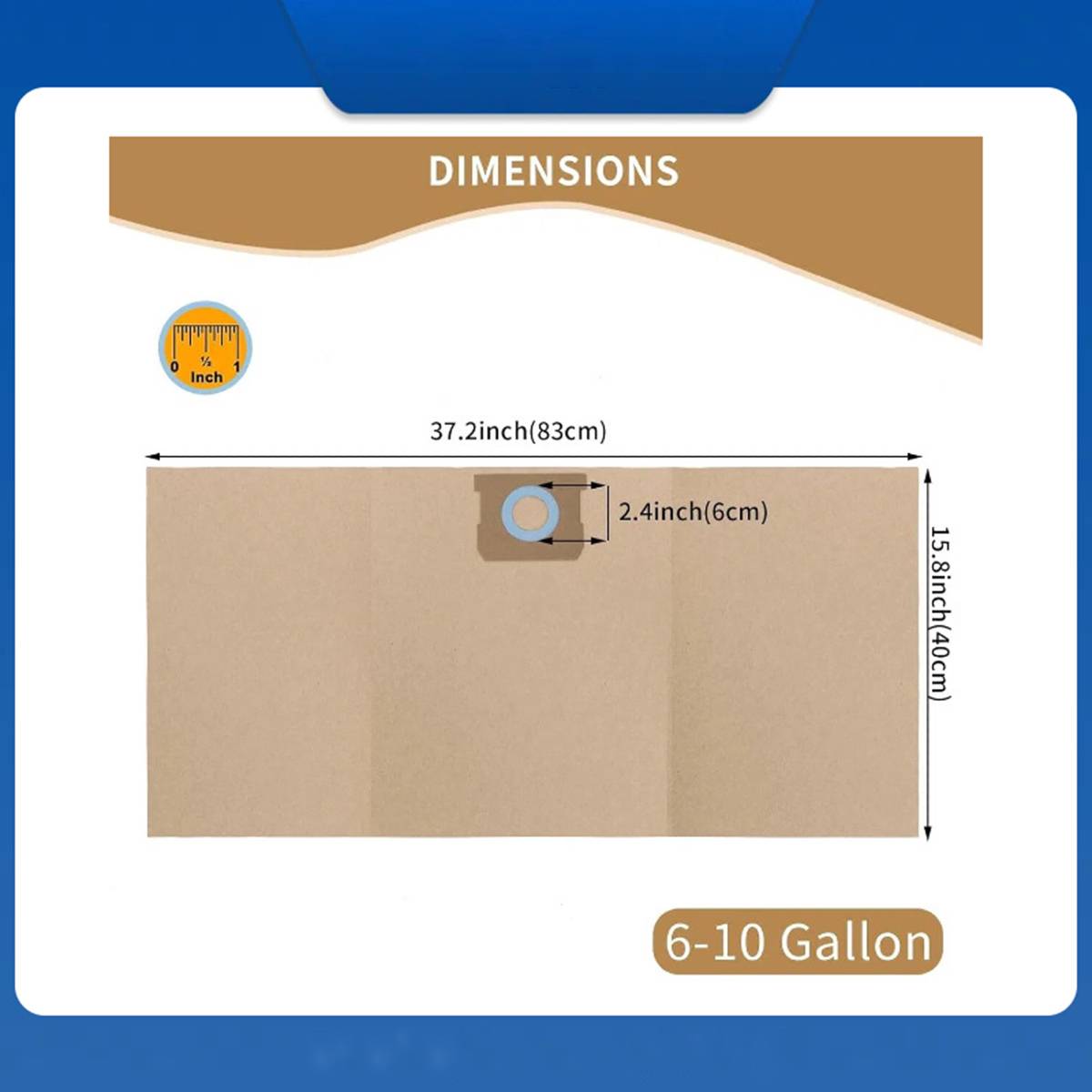 10er-Pack Staubbeutel kompatibel mit DeWalt Staubsaugern – Effiziente Staubaufnahme