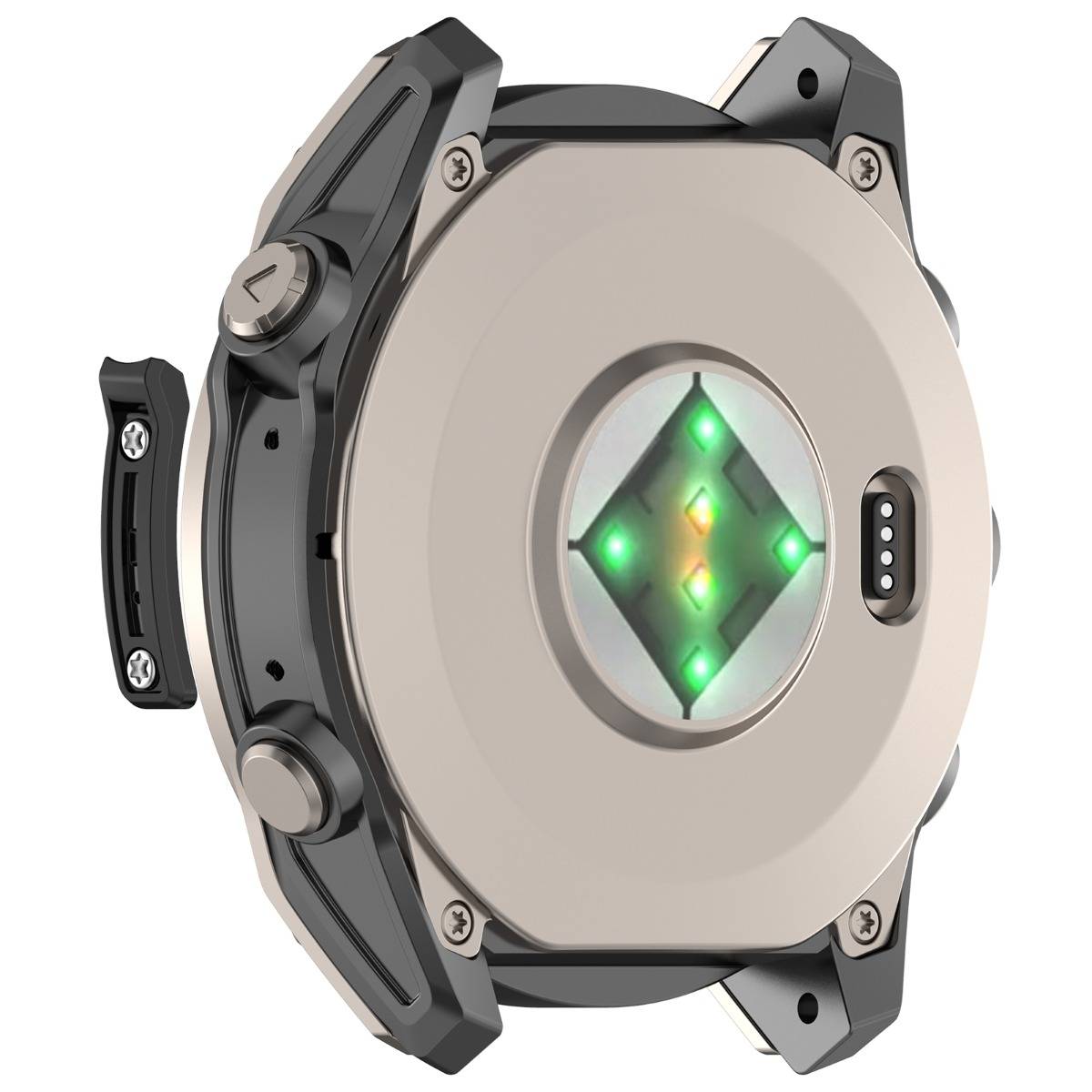 51 mm Edelstahl-Uhrenschutzleiste, kompatibel mit Garmin Fenix 8 Pro AMOLED 51 mm, Garmin Quatix 8 51 mm, Garmin Tactix 8 51 mm AMOLED, Garmin