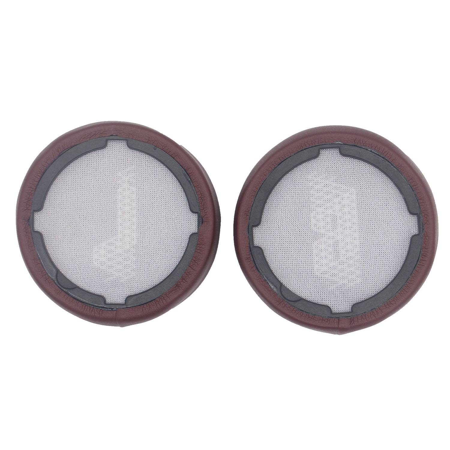 Ersatz-Ohrpolster kompatibel mit JBL LIVE400BT & 460NC Kopfhörern - Proteinleder-Kissen (2er-Pack) Red