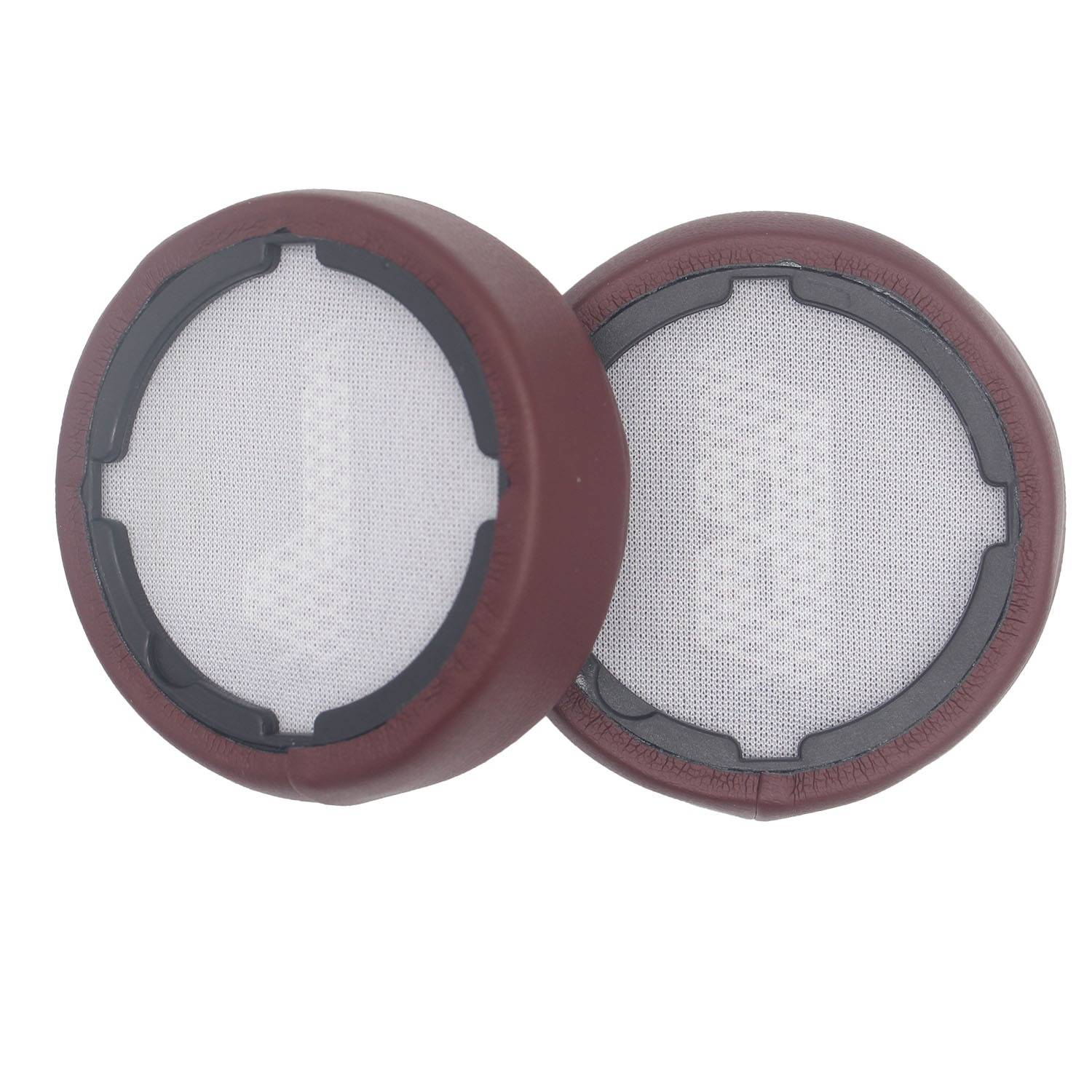 Ersatz-Ohrpolster kompatibel mit JBL LIVE400BT & 460NC Kopfhörern - Proteinleder-Kissen (2er-Pack) Red