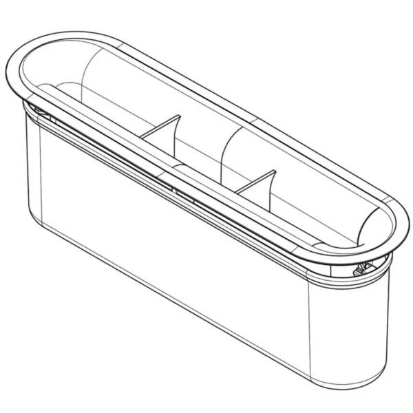 ACO Geruchverschluss 201x56x69mm für Duschrinne mit Sperrwasserhöhe 50mm, ShowerDrain C, 1 Stk.