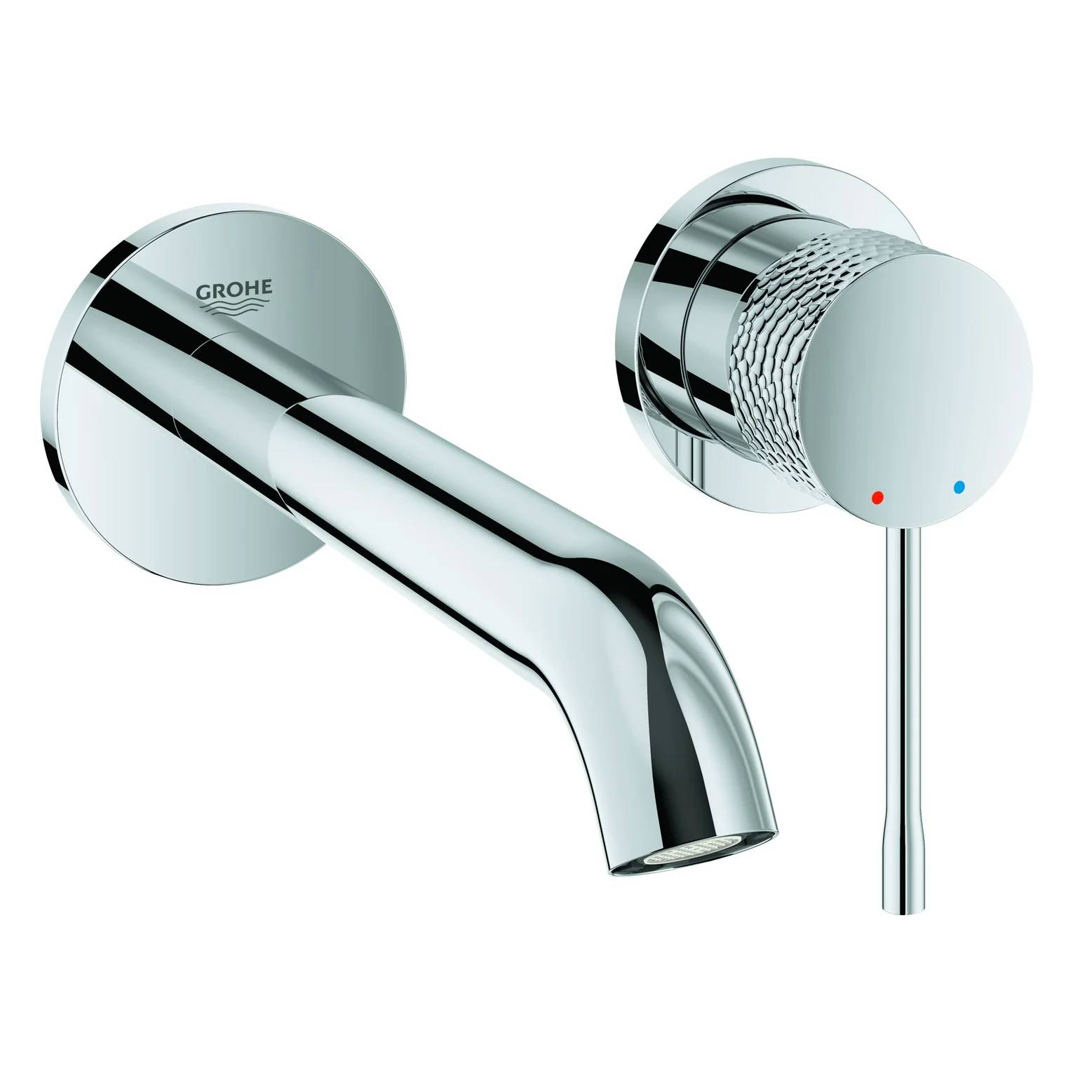 Grohe Waschtischbatterie, Essence, Wandmontage, Ausladung 183mm, chrom, 1 Stk.