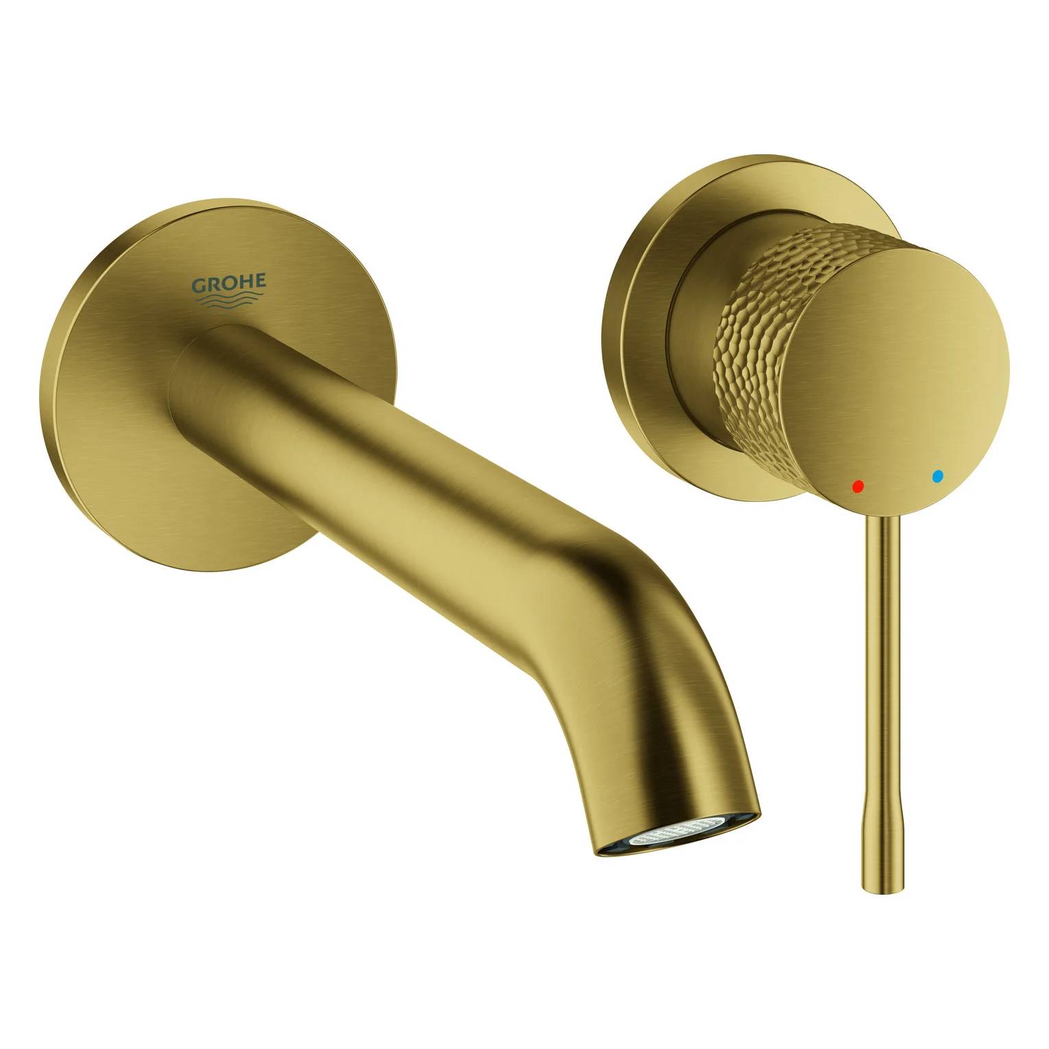 Grohe Waschtischbatterie, Essence, Wandmontage, 183mm, brushed warm sunset, 1 Stk.